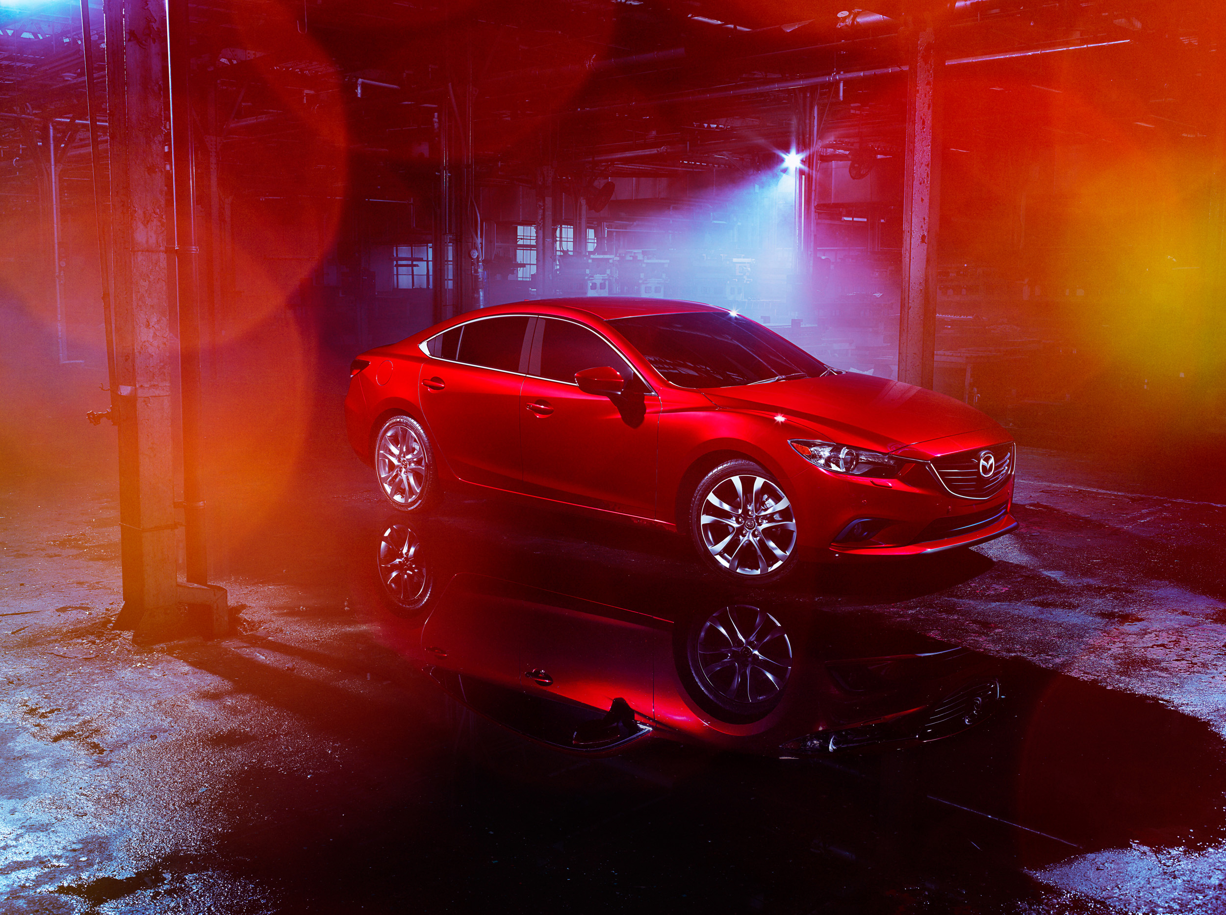 Mazda_6_red_factory_reflection